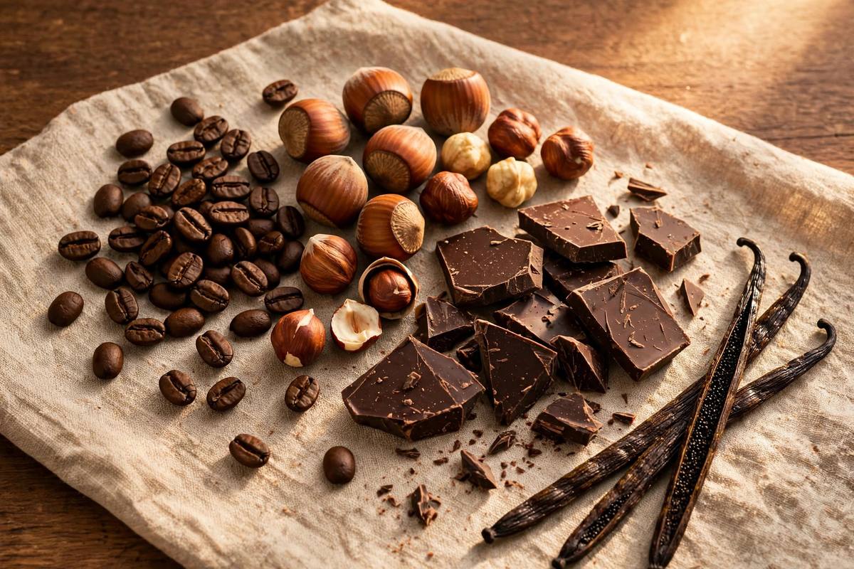 نكهات: بندق / شوكولاتة / فانيليا